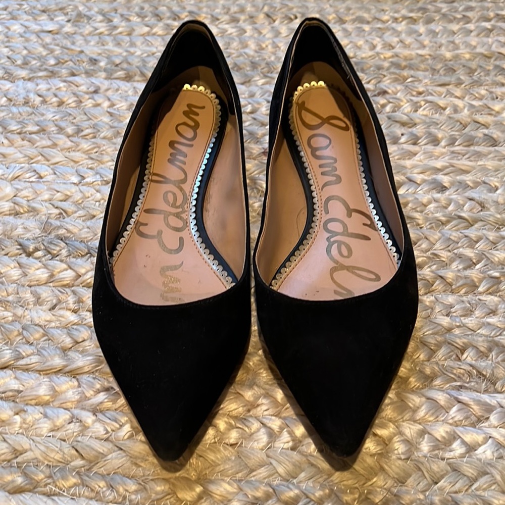 Black suede 8.5 Sam Edelman shoes in good condition